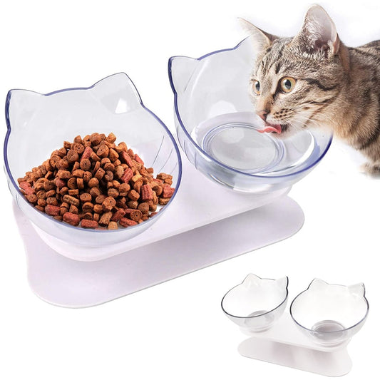 Pet single/Double Cat Bowl With Raised Stand