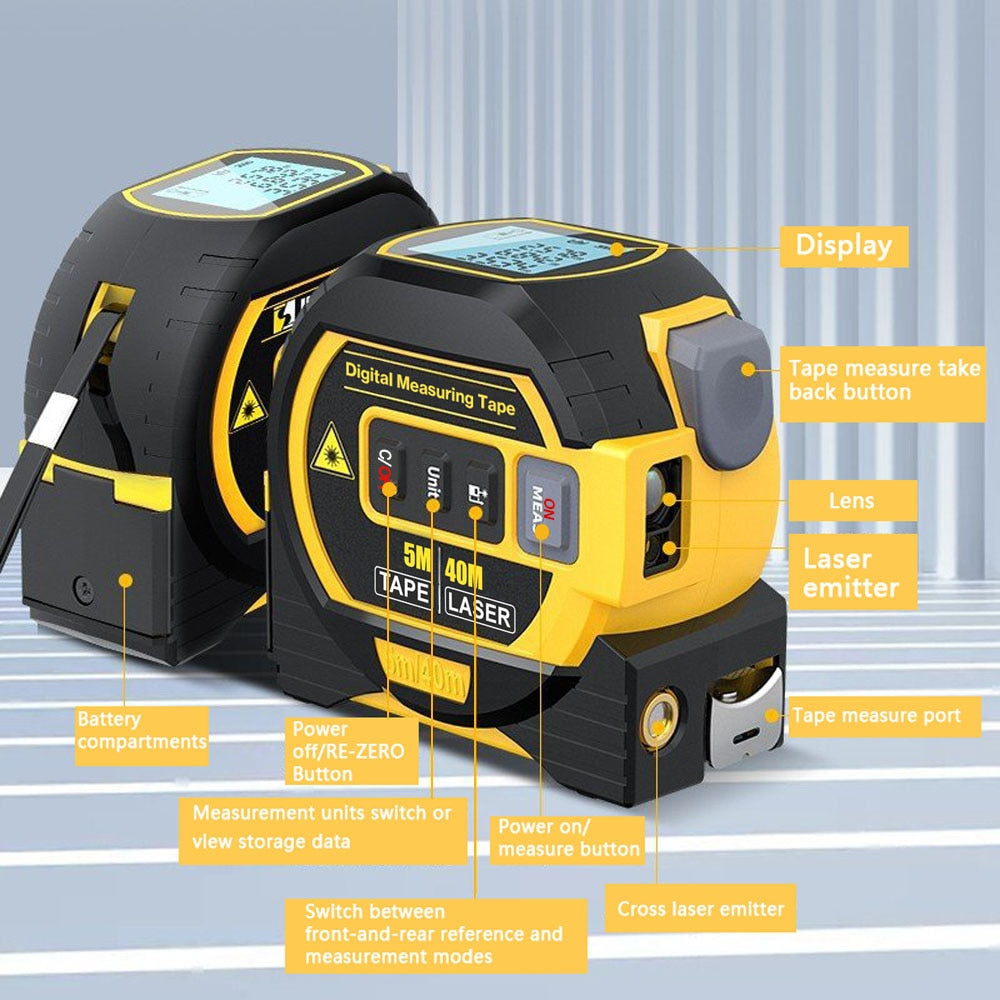 NEOHEXA™ - 3 In 1 Laser Tape Measure